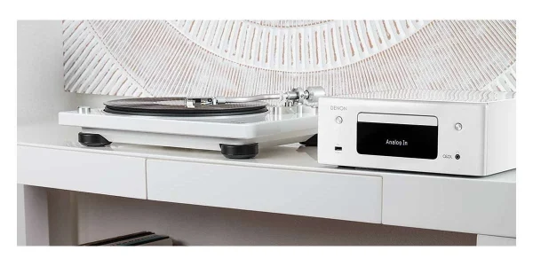 boutique en ligne Platines Vinyles Denon Dp-400 Blanc 6