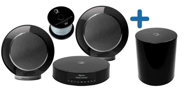 Compositions Hi-fi Elipson Pack Music System Noir (1x Music Center Bt Hd + 2x Planet L + 1x Planet Sub + Câble Hp) nouvelle saison 1