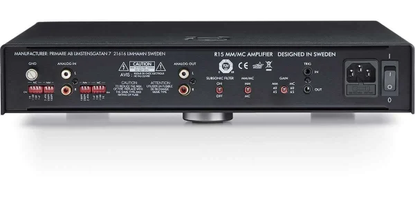 marques de renommée Préamplificateurs Phono Primare R15 Phono Noir 4