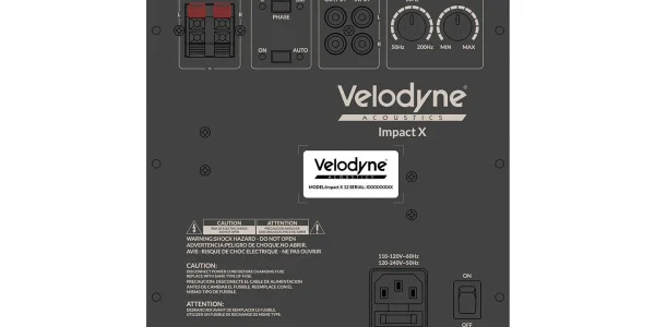 Caissons De Basses Velodyne Impact X 12 Noir officiel 4