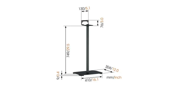 Livraison rapide Fixations Et Supports Vogel’s Sound 3305 Noir – Prix Unitaire 5